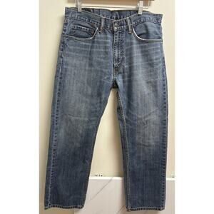 Levi’s 505 Men’s Jeans Blue Denim Straight Leg Size 34x29 Classic Regular Fit